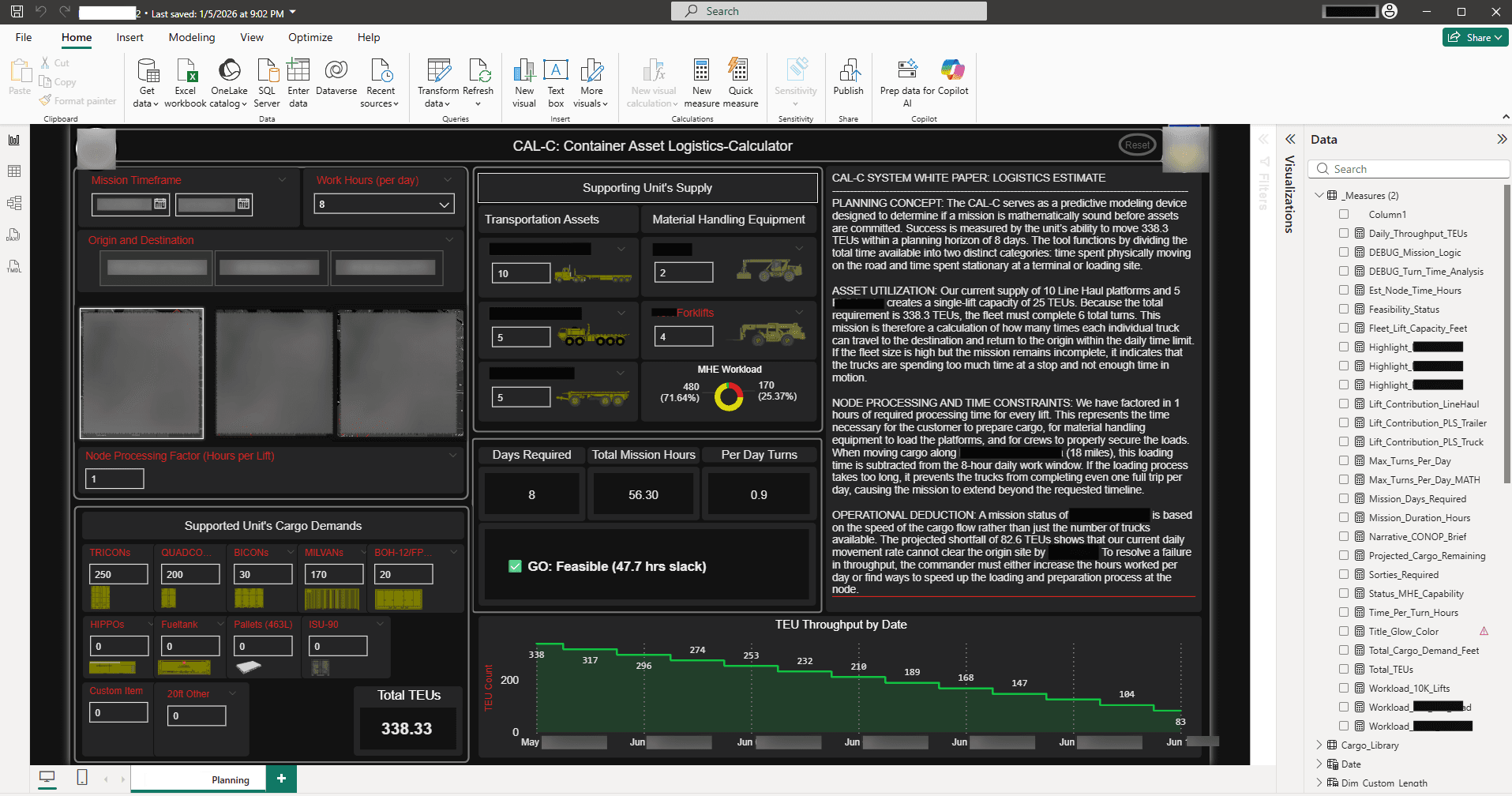 CAL-C: Container Asset Logistics Calculator