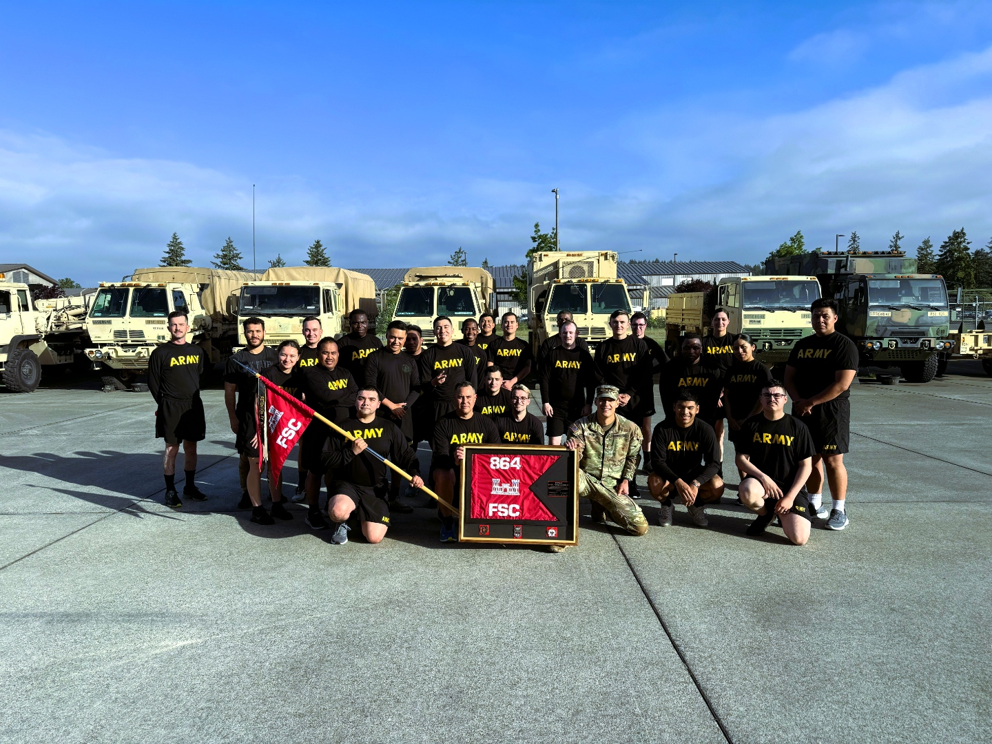 864th Forward Support Company team at Joint Base Lewis-McChord